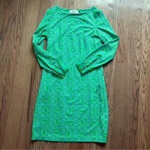 Elizabeth McKay Midi Green Dress Size M